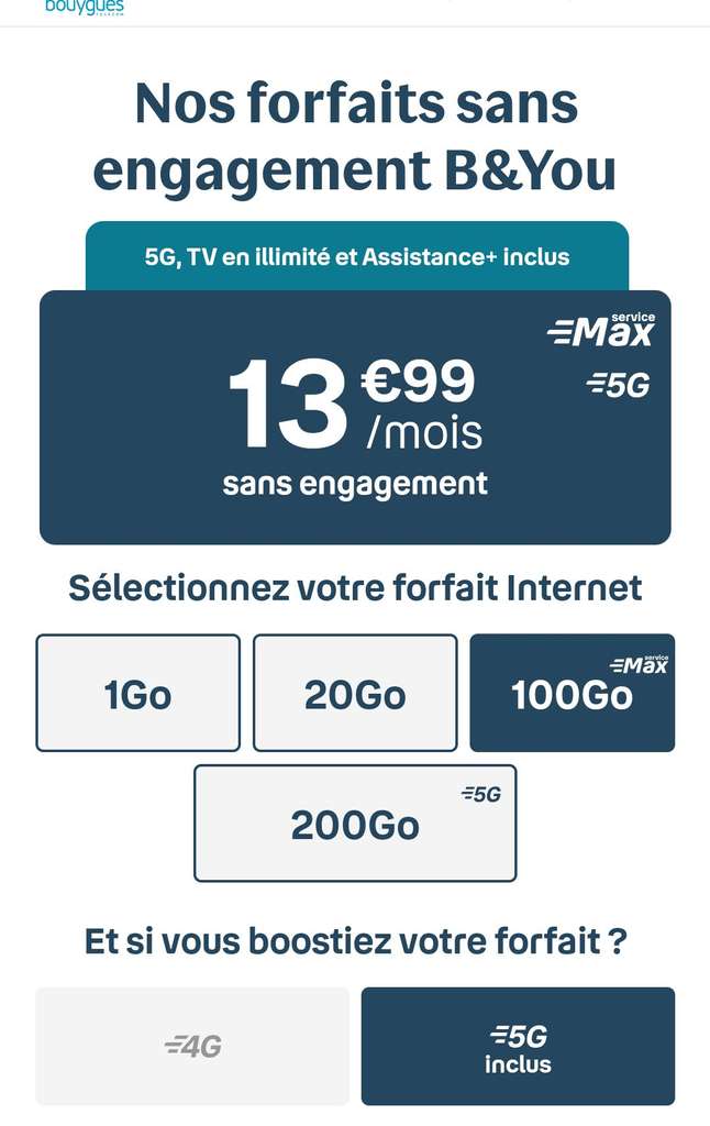 30, 50, 60 ou 100 Go : quel forfait mobile 4G pour 10€/mois ?
