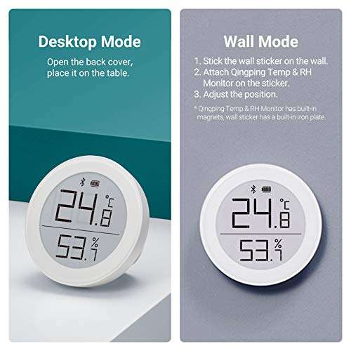 Capteur hygromètre à thermomètre numérique Qingping - Bluetooth, fonctionne avec Apple HomeKit (Vendeur tiers)