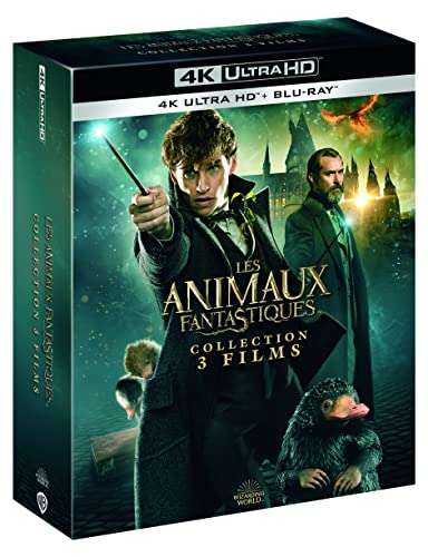 Coffret Blu-ray 4K UHD Les Animaux fantastiques + Les Crimes de Grindelwald + Les Secrets de Dumbledore (vendeur tiers)