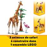 LEGO Creator 3-en-1 : Les animaux sauvages du safari 31150 (via coupon)