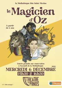 Entrée gratuite au spectacle Le Magicien d'Oz au Théâtre des princes (sur réservation) - Orange (84)