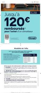 [ODR] Sélection de remboursement sur une sélection de climatiseur Delonghi (mesoffresdelonghi.fr)