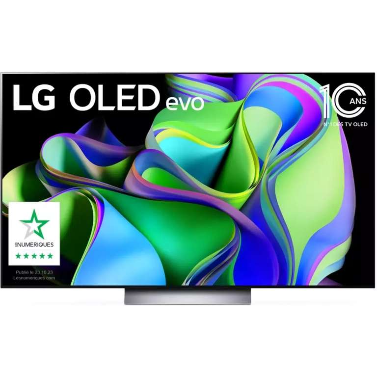 TV OLED Evo 65" LG OLED65C3 (2023) - 4K UHD, 120 Hz, HDR10 Pro, Dolby Vision IQ, HDMI 2.1, FreeSync Premium, VRR & ALLM