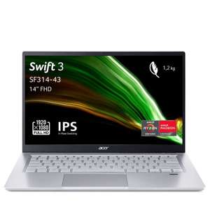 PC Portable 14" Acer Swift 3 SF314-43-R9PZ - Ryzen 5 5500U, 16Go RAM, 512Go SSD, Gris (+ 50€ cagnottés Fnac+)