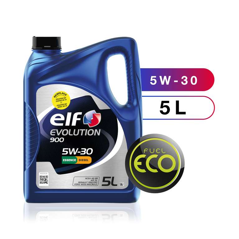 Huile moteur essence et Diesel, 5 litres Elf Evolution 900 5W30 — free download