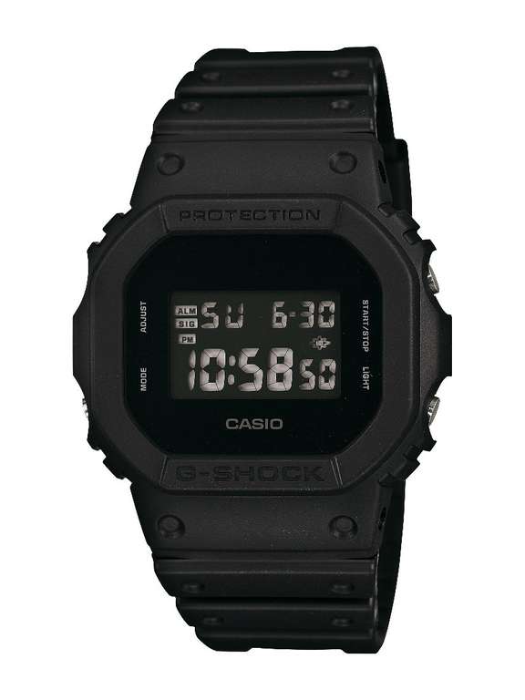 Montre digitale Casio G-Shock DW-5600BB-1ER - Résine, noir, verre minéral, étanchéité 20 bars