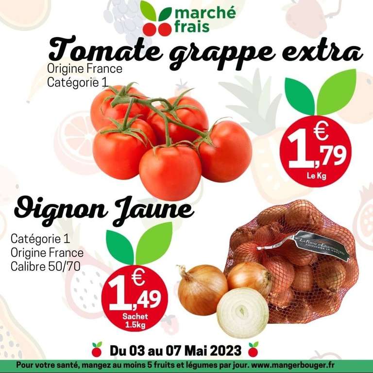 Tomates grappe - Origine France, Marché frais, le kg