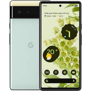 Smartphone 6.4" Google Pixel 6 5G - FHD+ Amoled 90Hz, Google Tensor, RAM 8 Go, 128 Go (différents coloris)