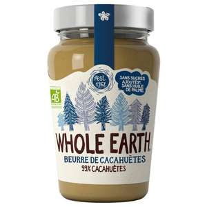 Beurre de cacahuète Bio Smooth Whole Earth - 340g