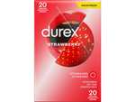 Lot de 60 préservatifs Durex Strawberry