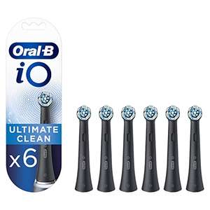 Lot De 6 Brossette Oral-B iO Ultimate Clean pour brosse à dents électrique noire ODR -5 euros