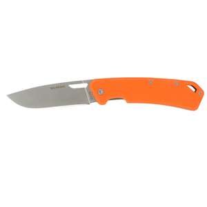 Couteau chasse pliant Solognac Grip V2 Axis 85 - 8,5 cm, orange
