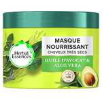 Masque nourrissant pour cheveux très secs Herbal Essences - huile d’avocat et aloe vera, 450 ml