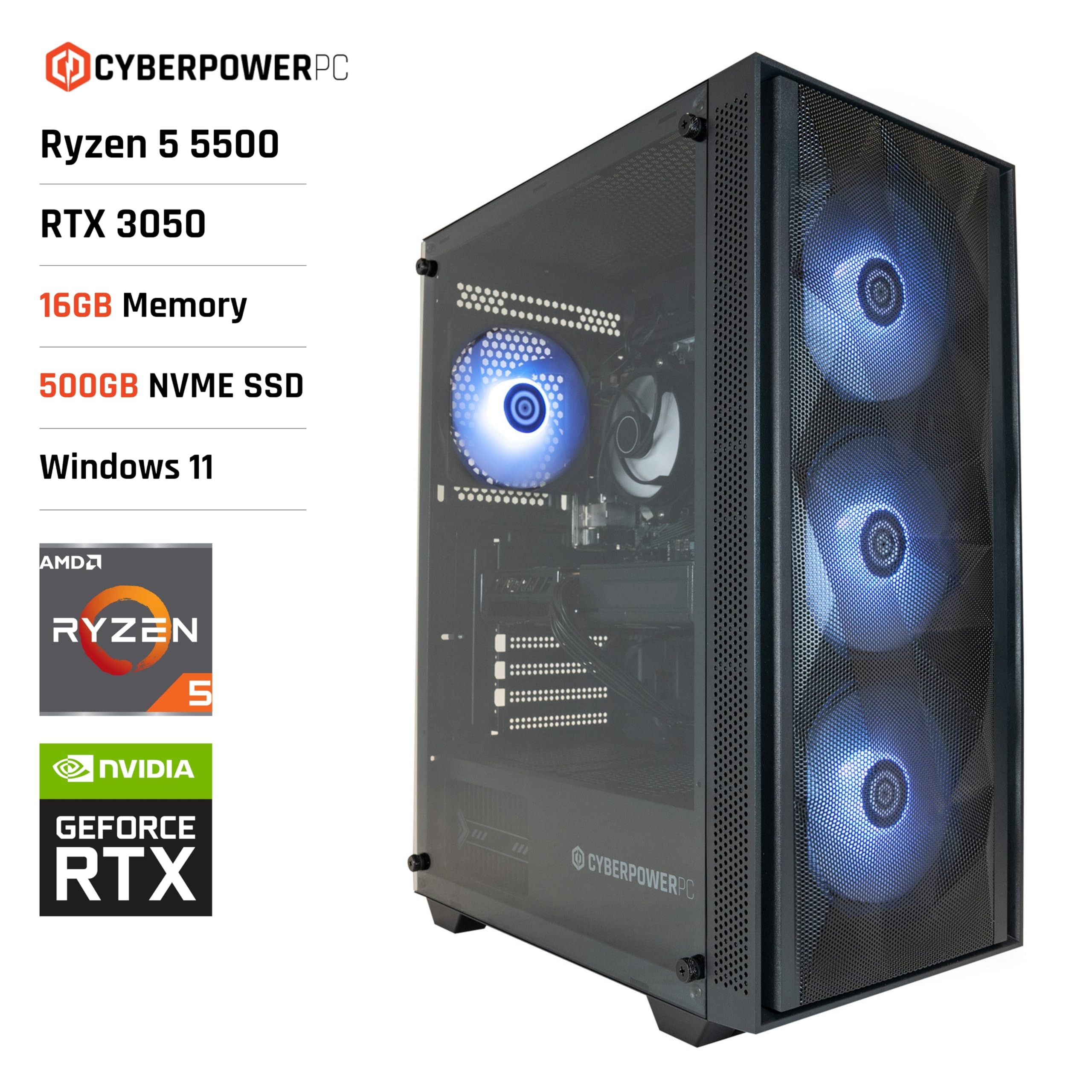 PC Gaming - AMD Ryzen 5 5500, Nvidia RTX