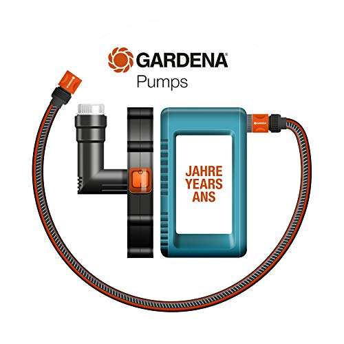 Pompe d'arrosage Gardena 3000/4 Classic - Débit 3 100 l/h, silencieuse et durable, bouchon vidange d'eau, puissance d'aspiration élevée