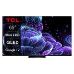 TV 65" TCL 65C831 - QLED Mini-LED, 4K UHD, 144 Hz, HDR, Dolby Vision IQ, HDMI 2.1, VRR/ ALLM, FreeSync Premium Pro, Google TV (Via ODR 150€)