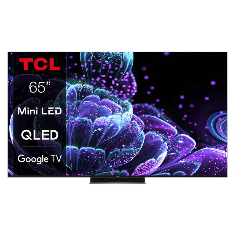 TV 65" TCL 65C831 - QLED Mini-LED, 4K UHD, 144 Hz, HDR, Dolby Vision IQ, HDMI 2.1, VRR/ ALLM, FreeSync Premium Pro, Google TV (Via ODR 150€)