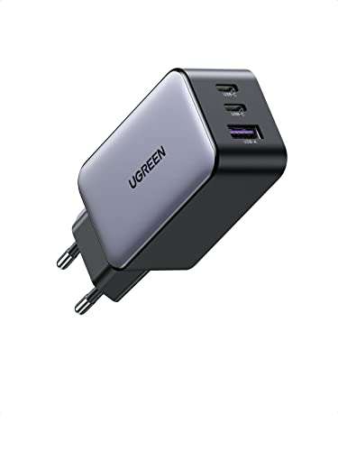 Chargeur USB Ugreen Nexode - 65W, 2x USB-C, 1x USB-A, PD 3.0, PPS, QC 4+/ 3.0 (Vendeur Tiers)