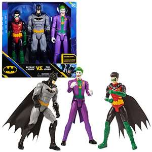 Pack 3 Figurines DC Comics Batman/Robin/Le Joker - 30 cm