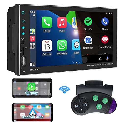 Autoradio Awesafe 7" Autoradio 2 Din - Carplay, Android Auto, iOS Mirror, Auto Link, Bluetooth 5.0 (via coupon, vendeur tiers)