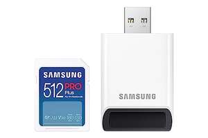 Carte mémoire SDXC Samsung Pro Plus (MB-SD512SB/WW) - 512Go, UHS-I U3 + Lecteur USB