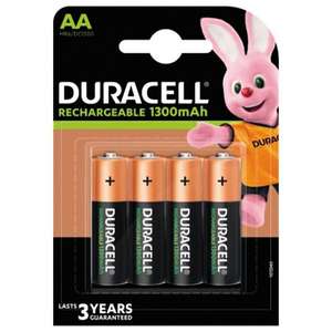 Paquet de 4 Piles rechargeables Duracell LR6 ou LR03