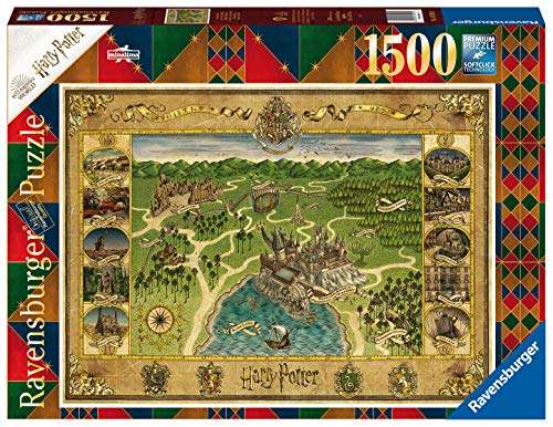 Puzzle Ravensburger La Carte de Poudlard Harry Potter - 1500 pcs (via Coupon)
