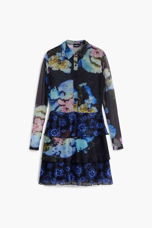 Desigual Robe Midi Asymétrique Imprimé Graphique | acheter en ligne