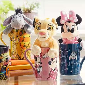Sélection de lots mug officiel Disney Store + peluche miniature en réduction