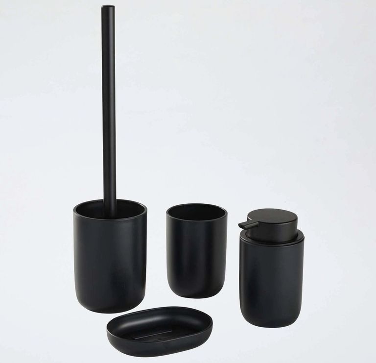 Set 4 Pièces Salle de Bain - Noir ou Vert