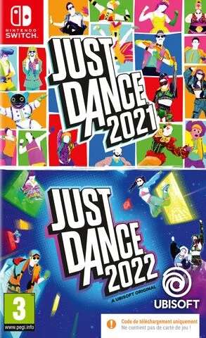 Compilation Just Dance 2021 & Just Dance 2022 sur Nintendo Switch (Code in a Box)