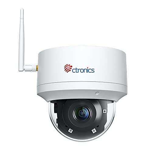 Caméra de surveillance sur Wi-Fi Ctronics 2K - 355°, inclinaison 90°, 4 Mpix, détection de mouvements, vision nocturne (vendeur tiers)