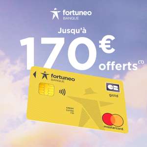 [Nouveaux clients] Jusqu'à 170€ offerts pour l'ouverture d'un compte bancaire et d'un Livret + avec souscription à une carte Gold Mastercard