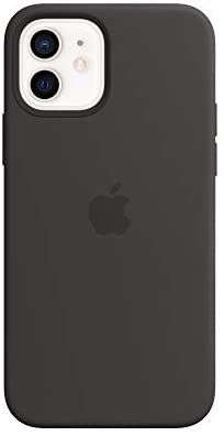 Coque en silicone Apple Officiel avec MagSafe pour iPhone 12 et iPhone 12 Pro - Noir