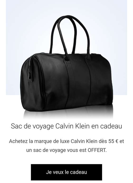Un Sac de Voyage Calvin Klein offert dès 55€ d'achat de produits CK