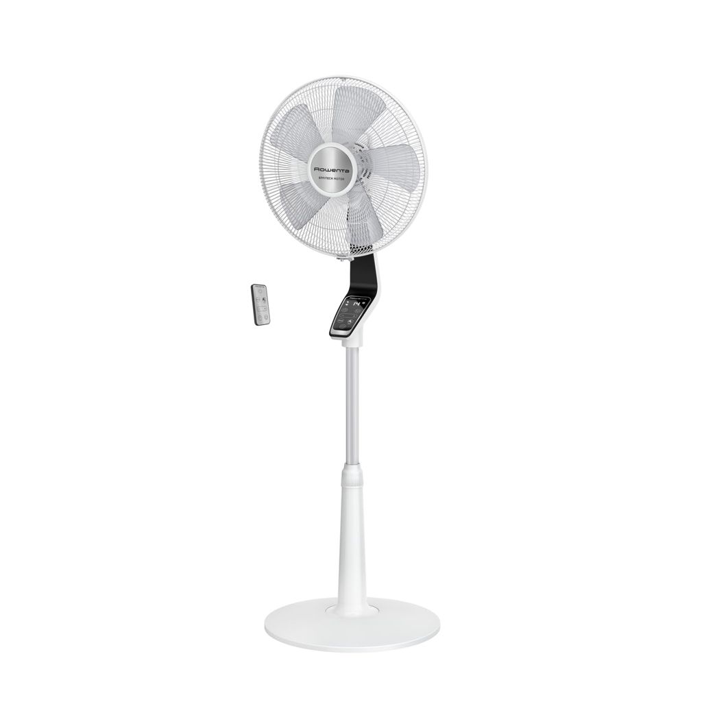 Ventilateur sur pied Rowenta Turbo Silence Extreme VU5690F0 - Puissant, Silencieux, Écoénergétique, Design, Timer 12h, Télécommande