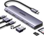 Hub Type-C UGREEN - USB-C PD 100W + USB-C 5 Gbps + HDMI 4K + 2x USB-A 3.0 + Lecteur carte SD/microSD (Vendeur tiers)
