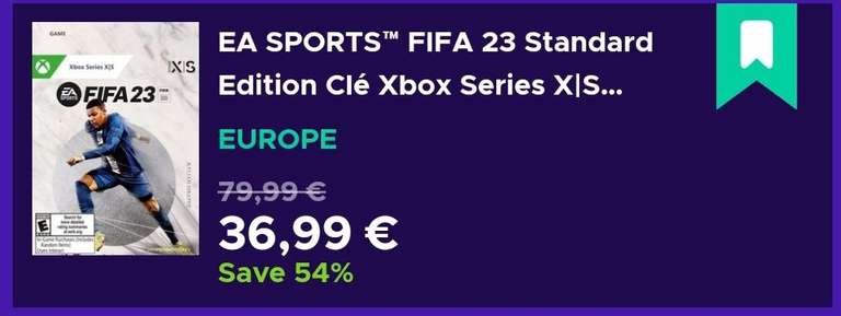 FIFA 23: Standard Edition sur Xbox Series X|S (Dématérialisé)
