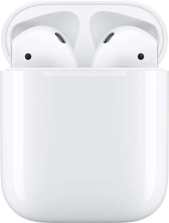 Écouteurs sans-fil Apple AirPods 2 avec Boîtier de charge filaire (via 20€ sur la carte fidélité)