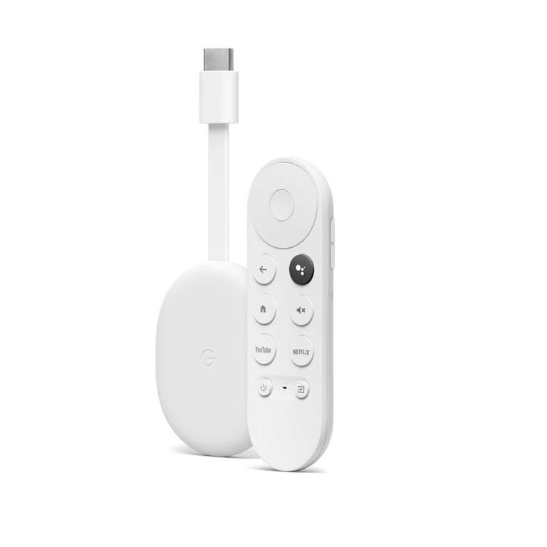 Passerelle multimédia Google Chromecast avec Google TV - blanc