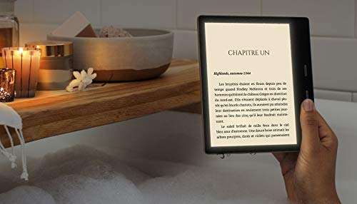 Liseuse Kindle Oasis, avec température d'éclairage ajustable, Résistant à l'eau, 8 Go, Wi-Fi - Graphite