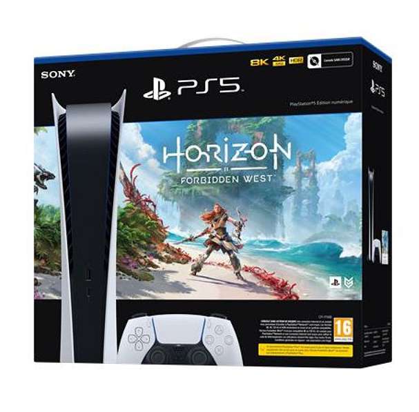 Console Sony PlayStation 5 (PS5) Digital + Horizon Forbidden West