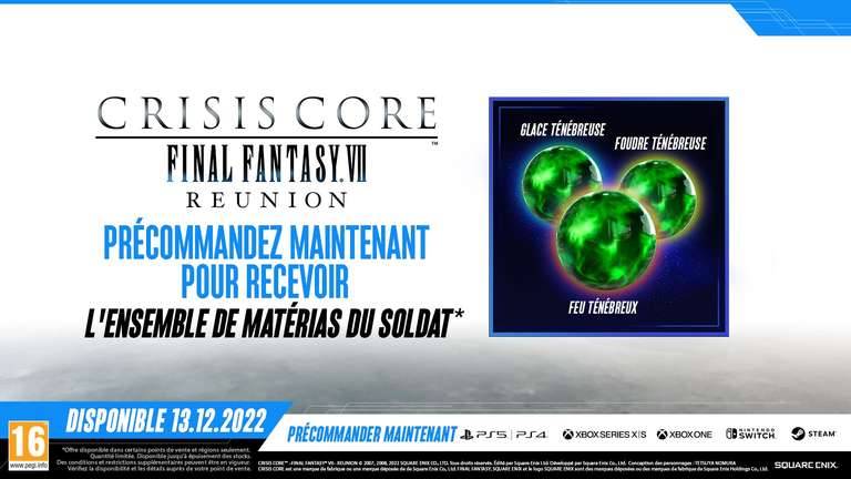 Final Fantasy VII Reunion Crisis Core sur XBox Series