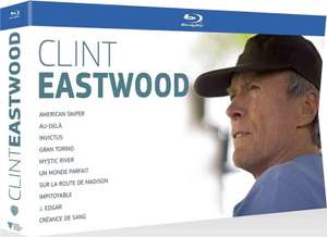 Coffret Blu-ray Clint Eastwood 10 films dont Invictus, Sur la route de Madison, Gran Torino, Mystic River...