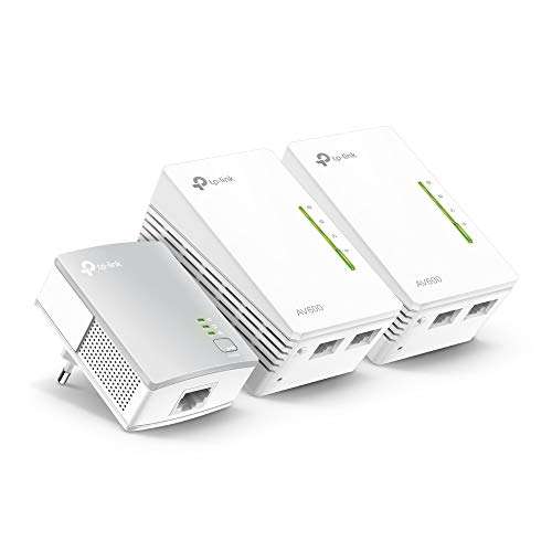 Kit de CPL TP-Link WiFi N PowerLine AV500 Extender TL-WPA4220 (600 Mbps) - 1 prise CPL filaire + 2 prises CPL Wi-Fi (2 ports)