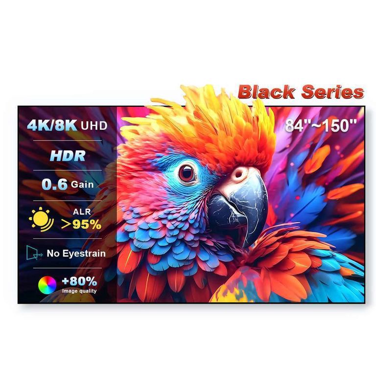 Écran Cadre 100" CLR 95% Black Series pour Vidéorojecteur UST