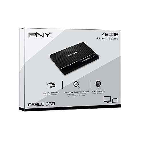 SSD Interne 2.5" PNY CS900 (7CS900-480-PB) - 480 Go (QLC, DRAM-less)