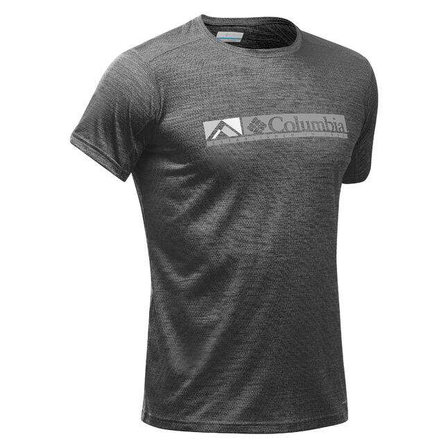 Tee-shirt manches courtes de randonnée montagne Columbia Alpine Chill - noir, taille L et XL