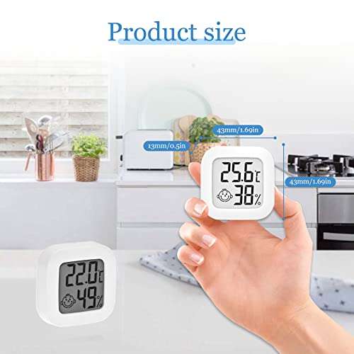 Thermomètre digital (température et humidité) pour intérieur - Lot de 3