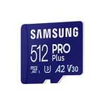 [PRIME] Carte Mémoire Micro SDXC (2023) Samsung Pro Plus - 512go, jusqu’à 180/130 Mo/s